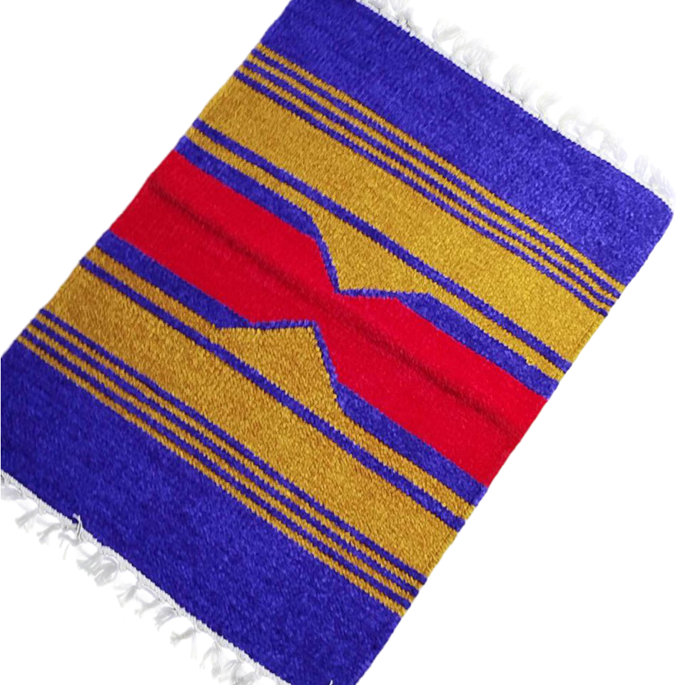 Handloom Multicolor Shataranji Door Mat