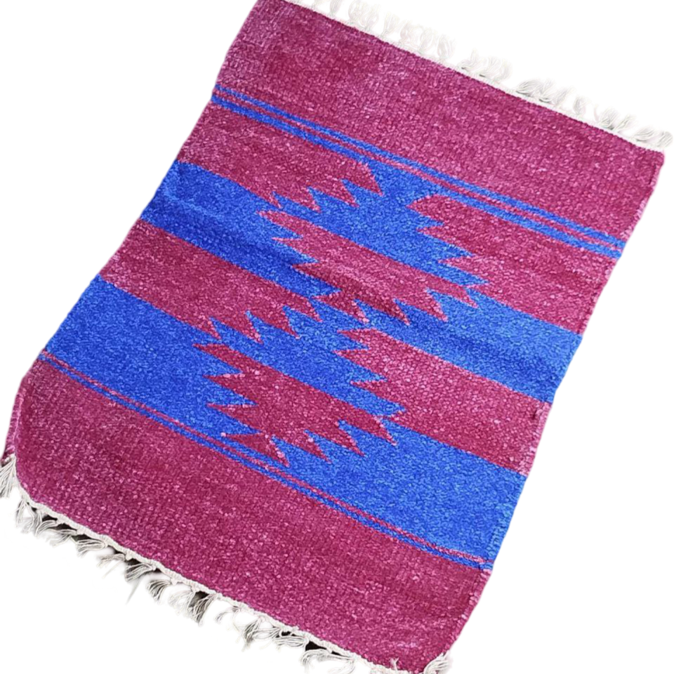 Handloom Multicolor Shataranji Door Mat