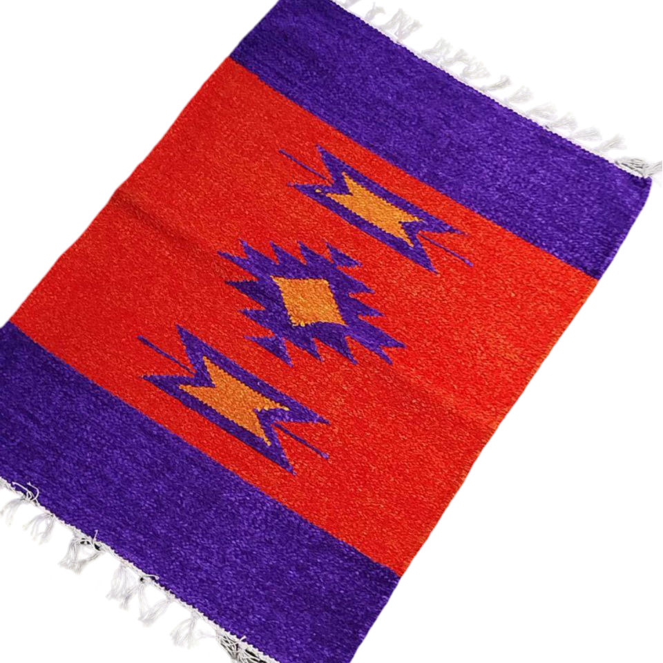 Handloom Multicolor Shataranji Door Mat