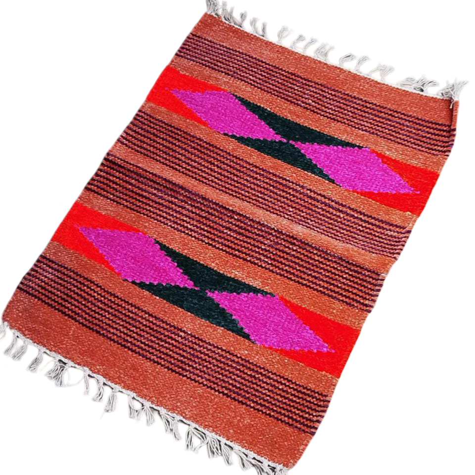Handloom Multicolor Shataranji Door Mat
