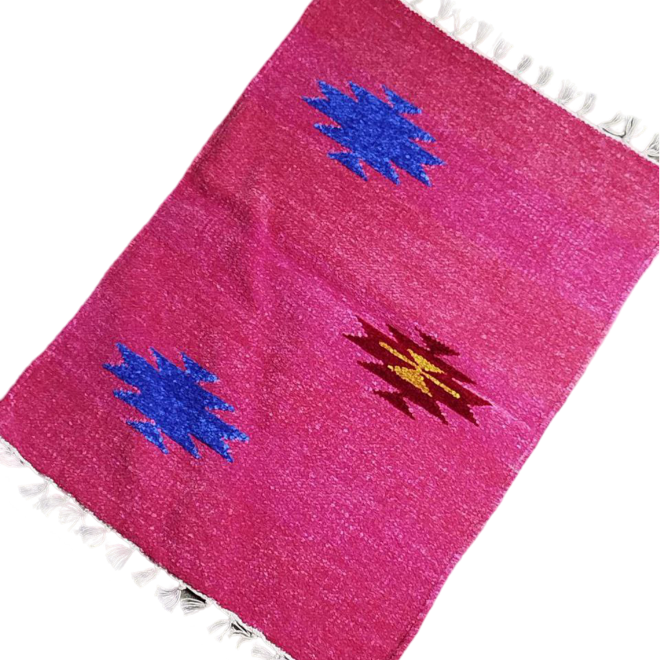 Handloom Multicolor Shataranji Door Mat