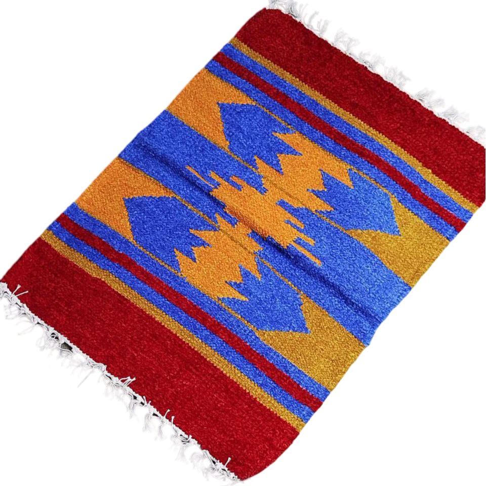 Handloom Multicolor Shataranji Door Mat