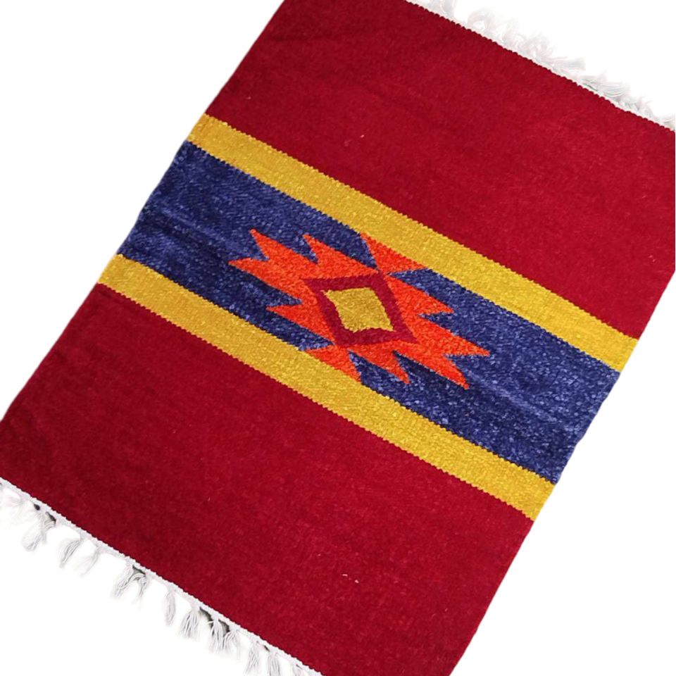 Handloom Multicolor Shataranji Door Mat