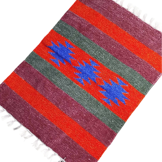 Handloom Multicolor Shataranji Door Mat