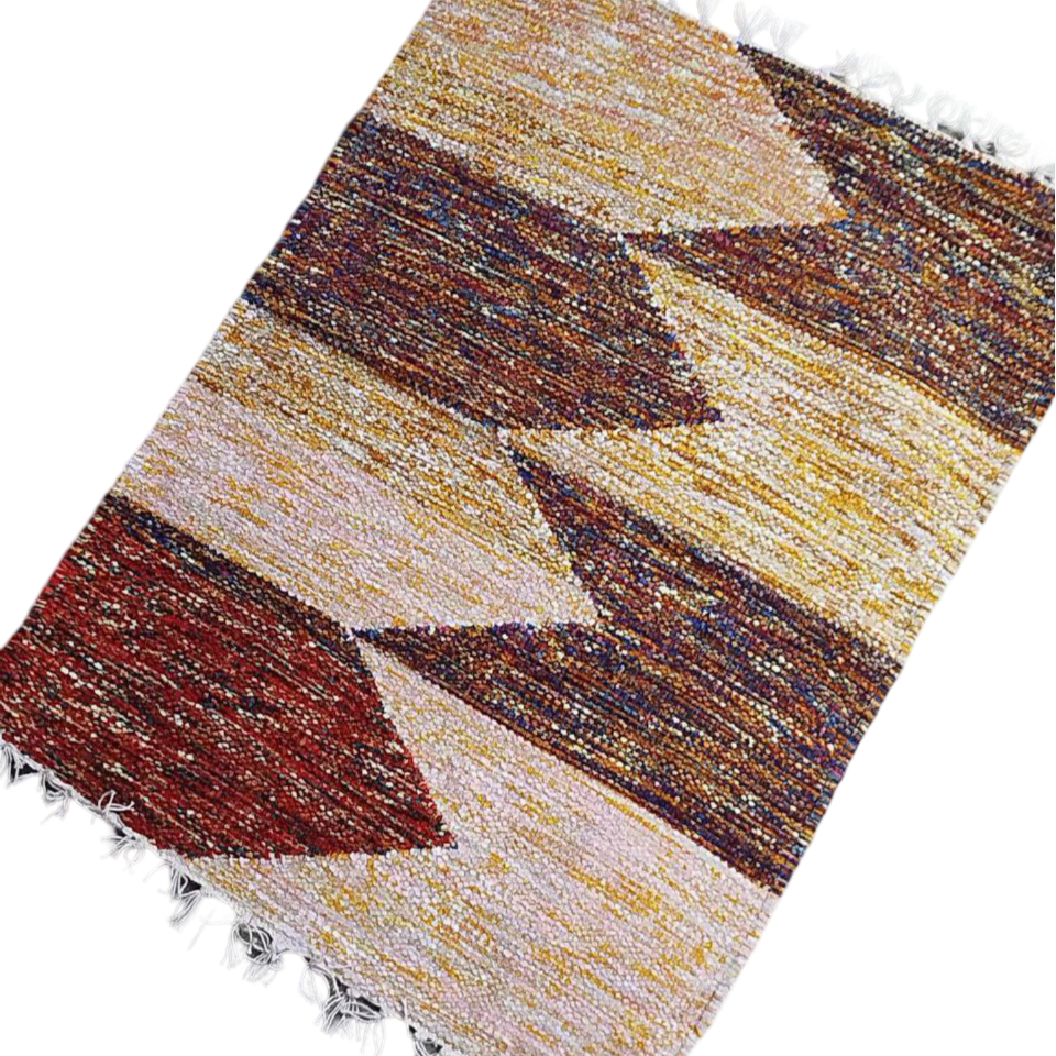 Handloom Multicolor Shataranji Door Mat