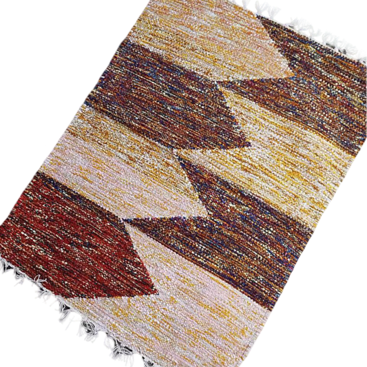 Handloom Multicolor Shataranji Door Mat