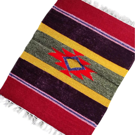 Handloom Multicolor Shataranji Door Mat