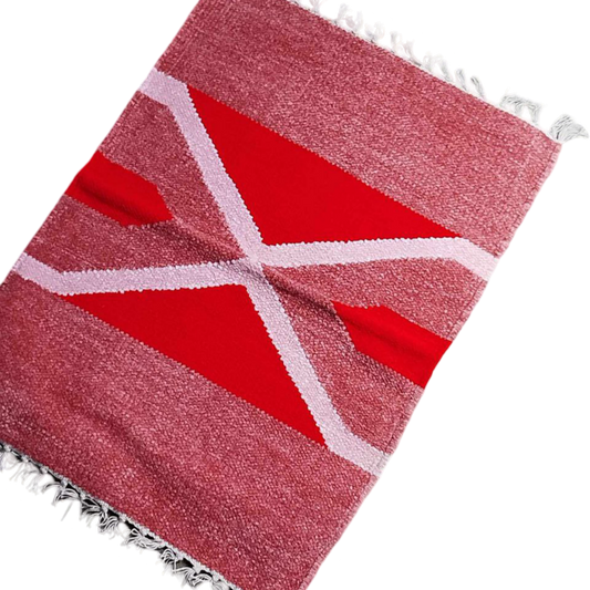 Handloom Multicolor Shataranji Door Mat