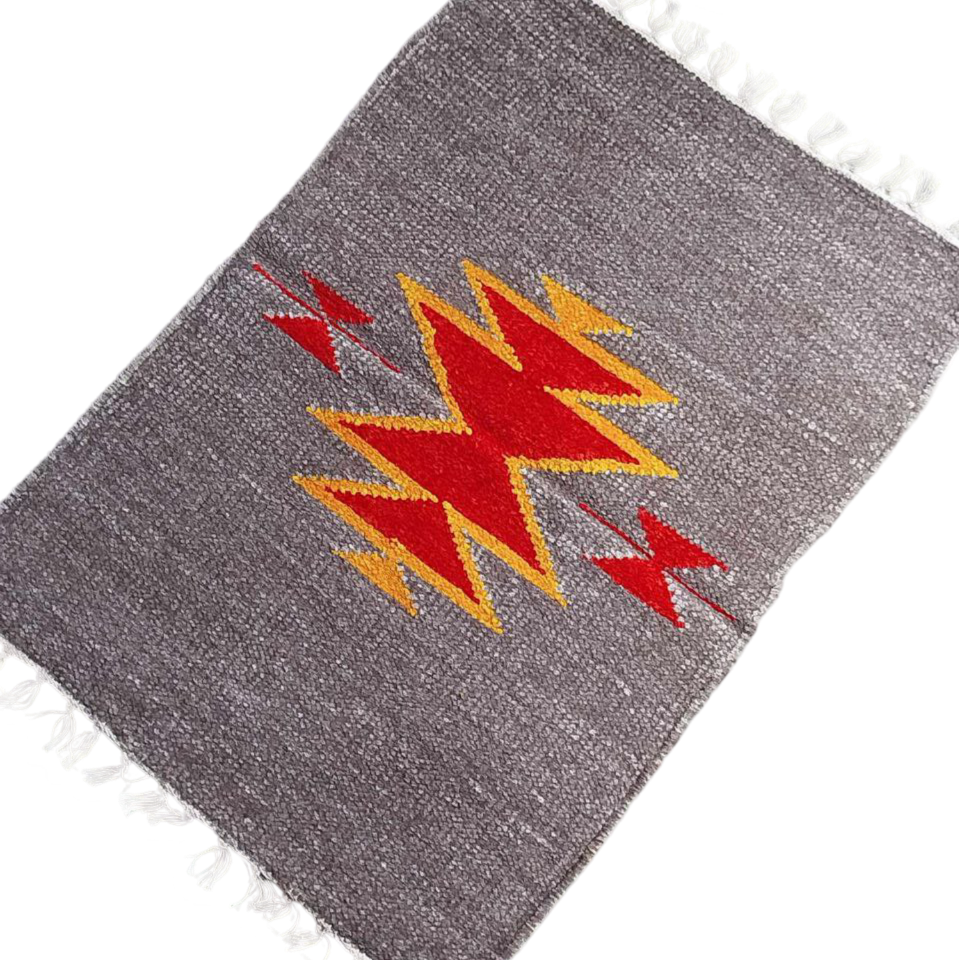 Handloom Multicolor Shataranji Door Mat