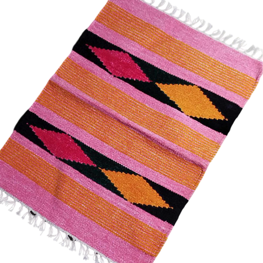 Handloom Multicolor Shataranji Door Mat
