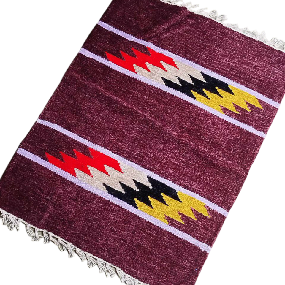 Handloom Multicolor Shataranji Door Mat