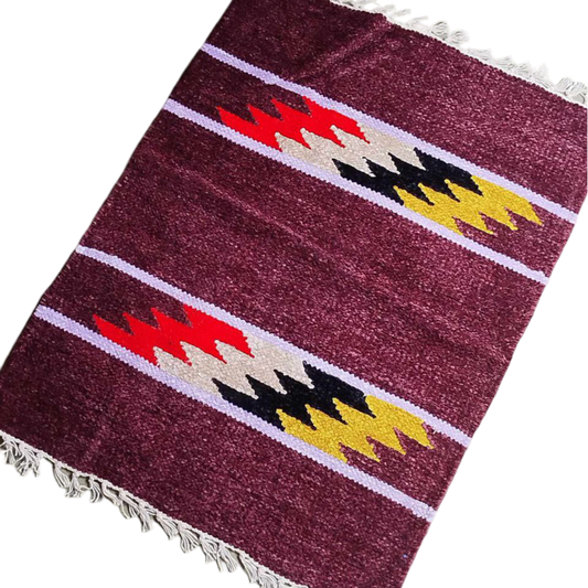 Handloom Multicolor Shataranji Door Mat