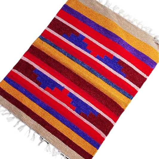 Handloom Multicolor Shataranji Door Mat