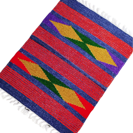 Handloom Multicolor Shataranji Door Mat