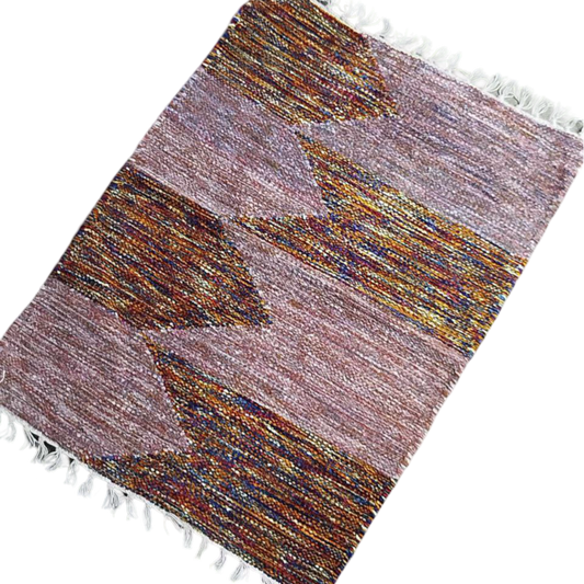 Handloom Multicolor Shataranji Door Mat