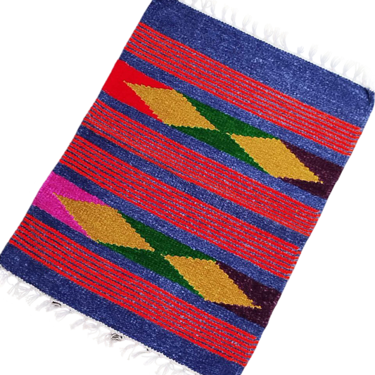 Handloom Multicolor Shataranji Door Mat