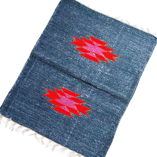 Handloom Multicolor Shataranji Door Mat