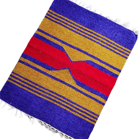 Handloom Multicolor Shataranji Door Mat