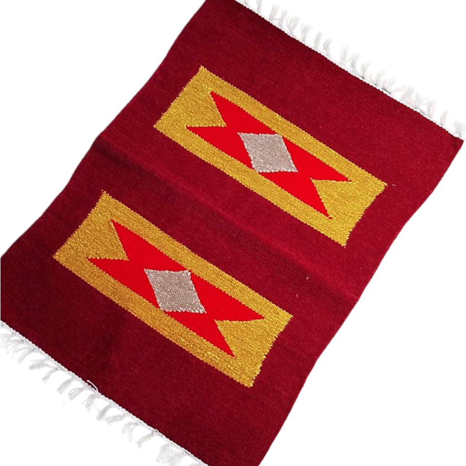 Handloom Multicolor Shataranji Door Mat