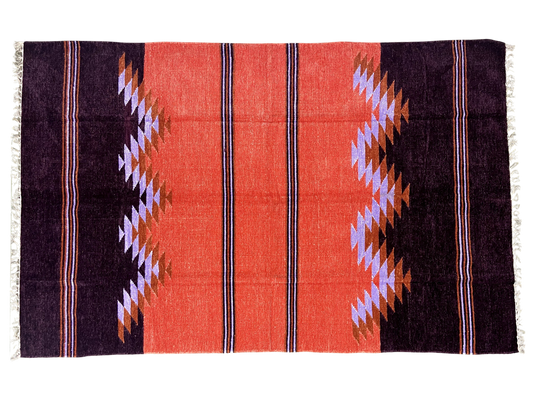 4/6 Handloom Shataranji Floor Mat Carpet