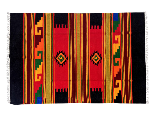 4/6 Handloom Shataranji Floor Mat Carpet