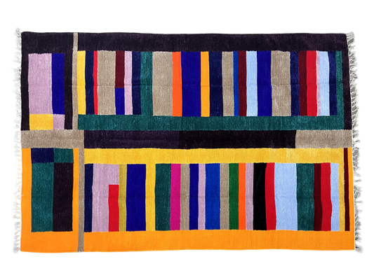 4/6 Handloom Shataranji Floor Mat Carpet
