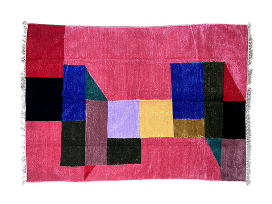 4/6 Handloom Shataranji Floor Mat Carpet