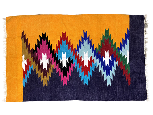 4/6 Handloom Shataranji Floor Mat Carpet