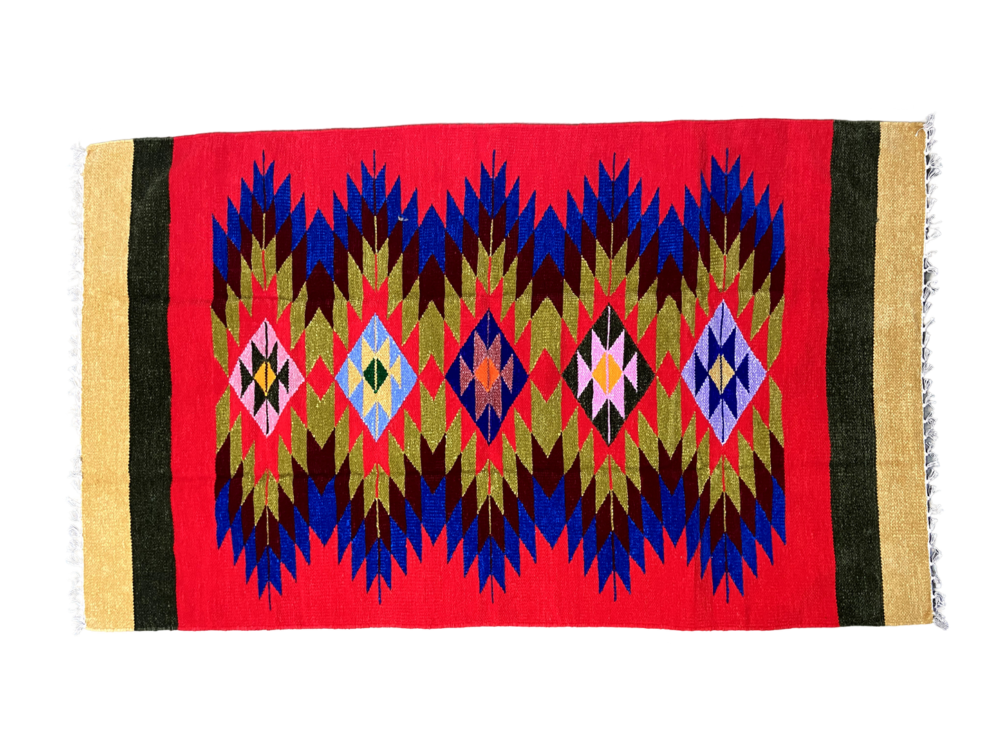 3/5 Exclusive Handloom Shataranji Floor Mat Carpet