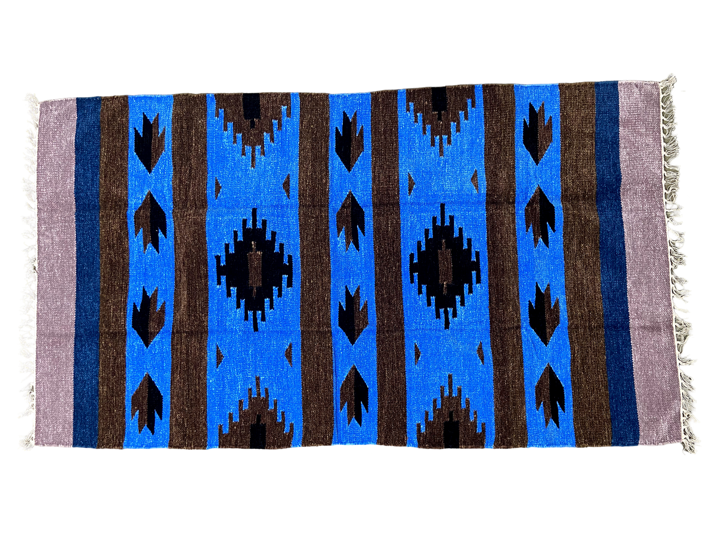 3/5 Handloom Shataranji Floor Mat Carpet
