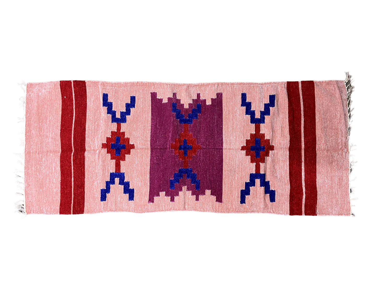 2/5 Handloom Shataranji Floor Mat Carpet