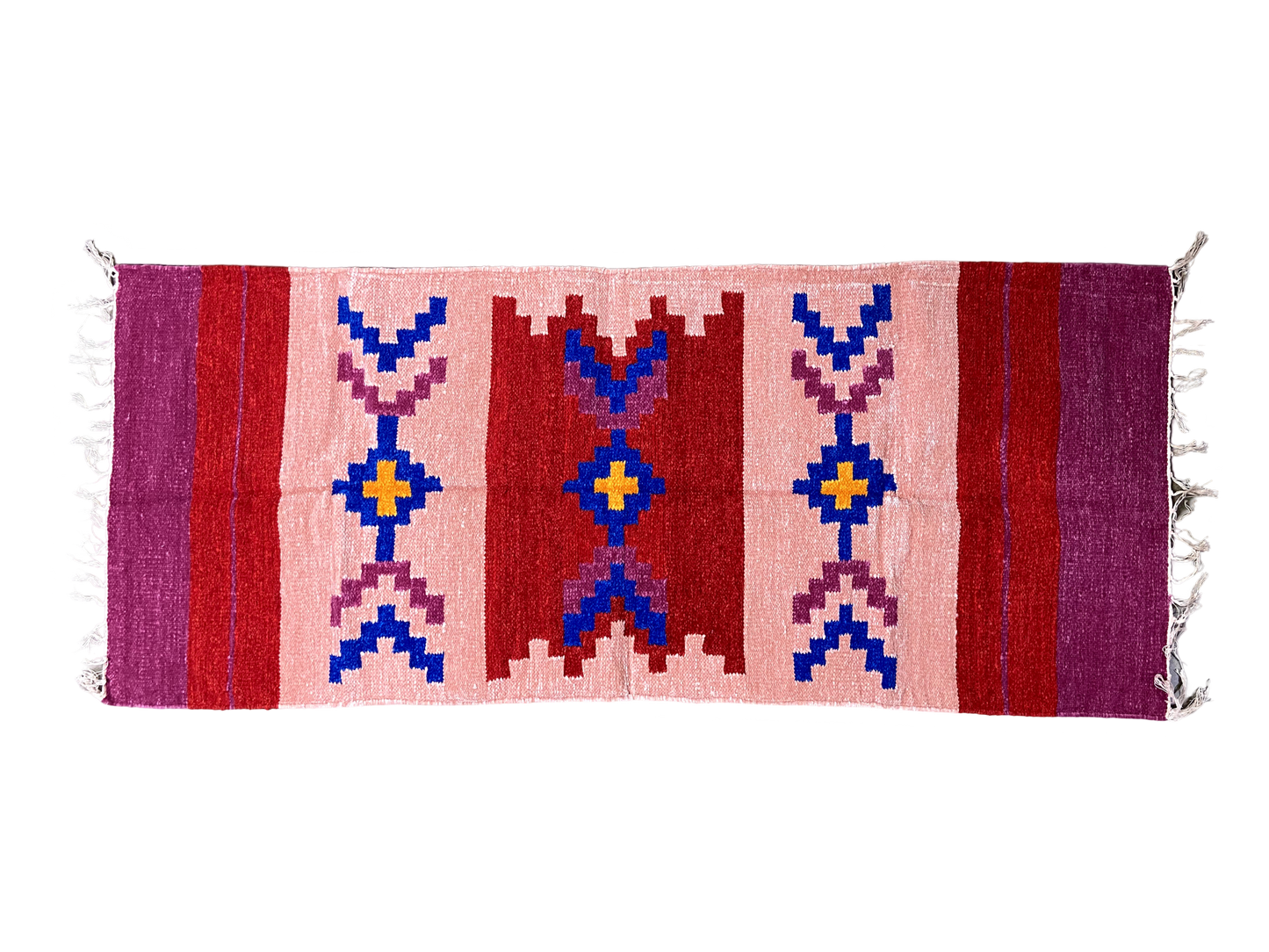 2/5 Handloom Shataranji Floor Mat Carpet