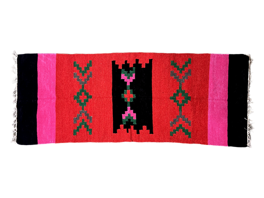 2/5 Handloom Shataranji Floor Mat Carpet