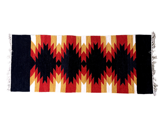 2/5 Handloom Shataranji Floor Mat Carpet