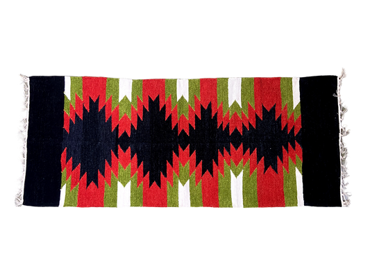2/5 Handloom Shataranji Floor Mat Carpet