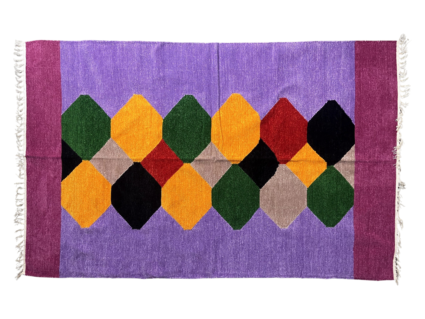 4/6 Handloom Shataranji Floor Mat Carpet