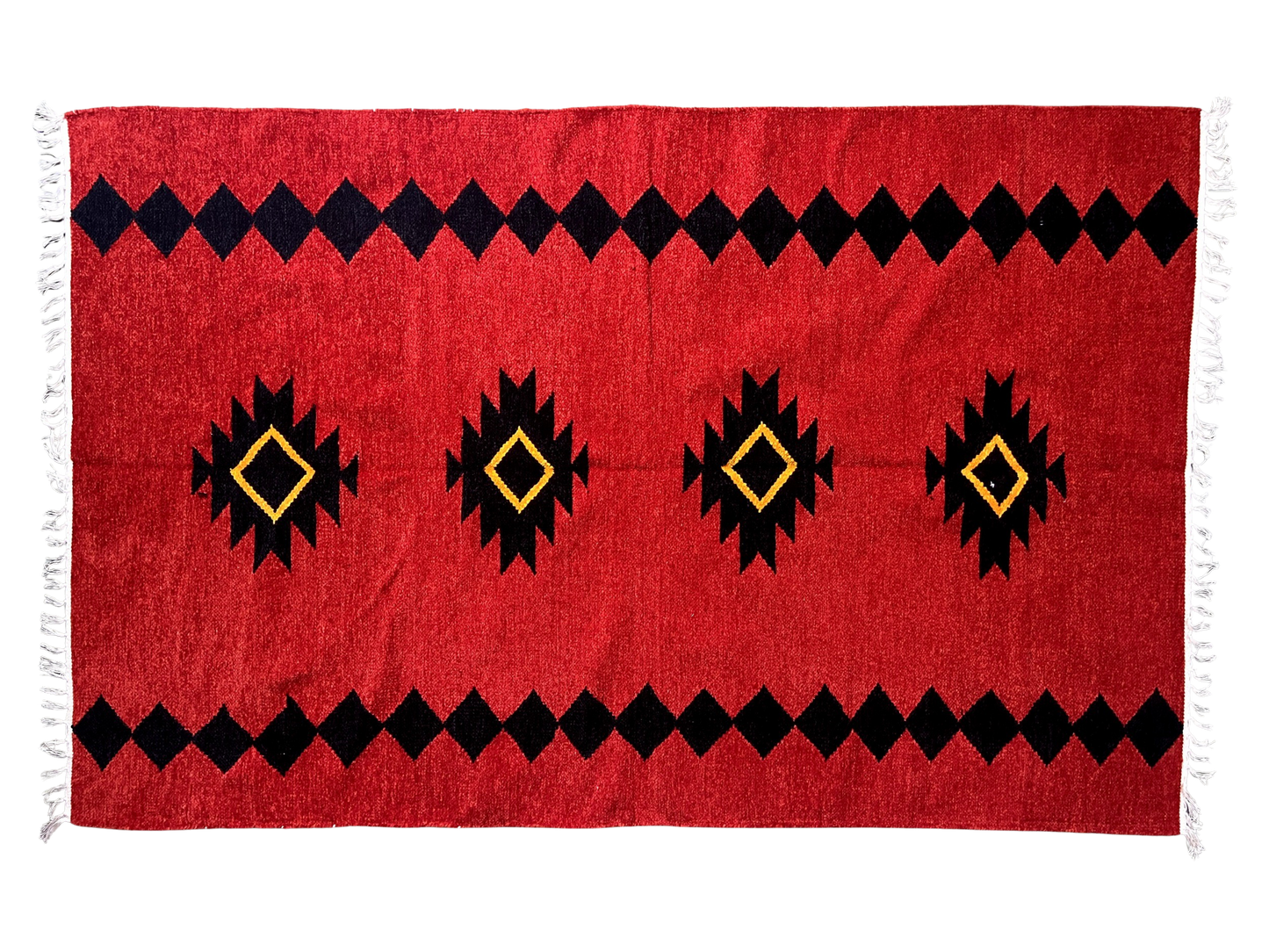 4/6 Handloom Shataranji Floor Mat Carpet