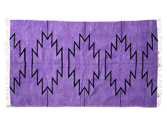 3/5 Handloom Shataranji Floor Mat Carpet