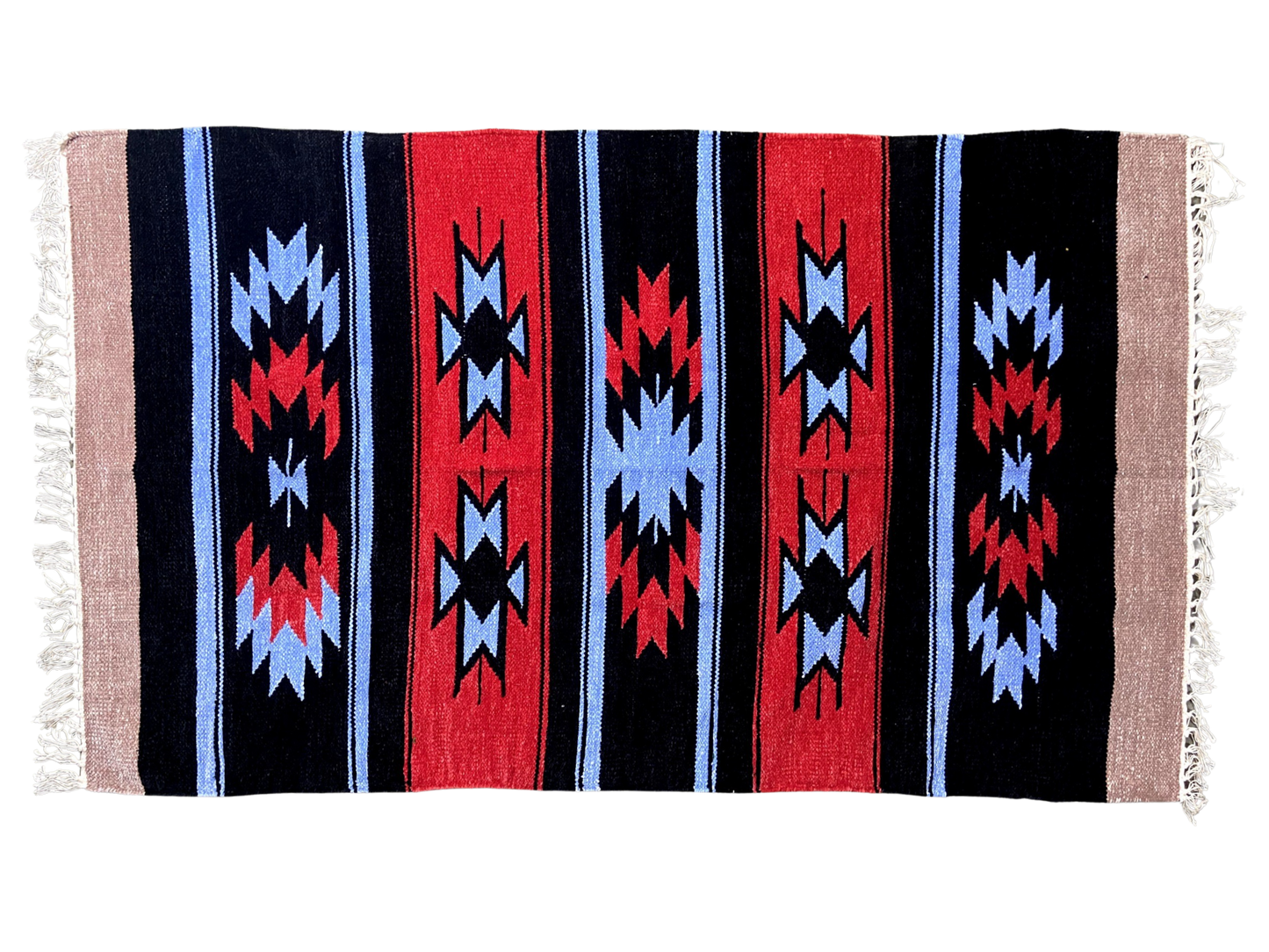 3/5 Handloom Shataranji Floor Mat Carpet