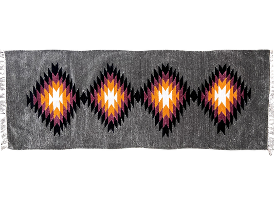 2/5 Handloom Shataranji Floor Mat Carpet