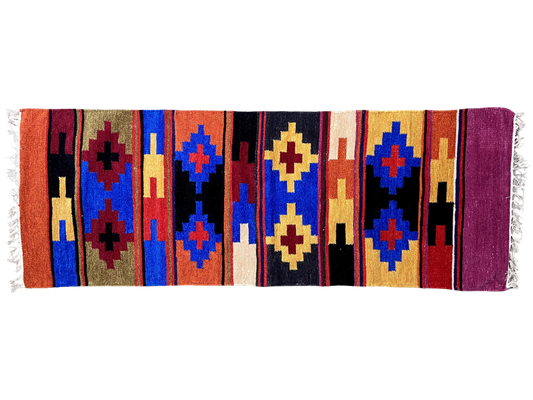 2/5 Handloom Shataranji Floor Mat Carpet