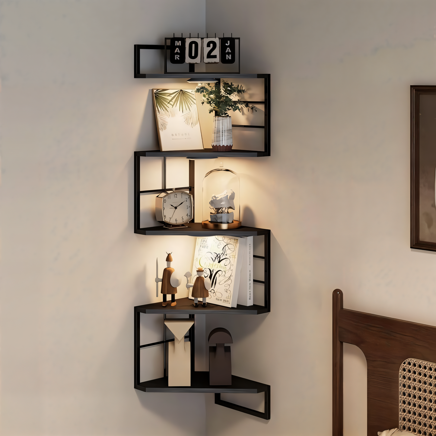 Nexora Arc Corner Shelf