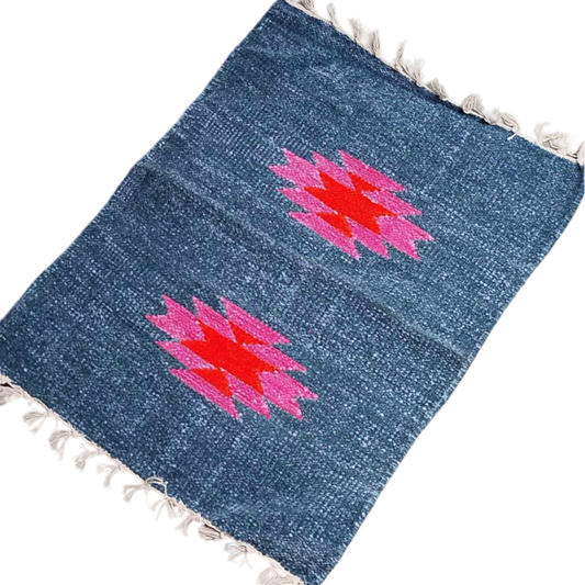 Handloom Multicolor Shataranji Door Mat