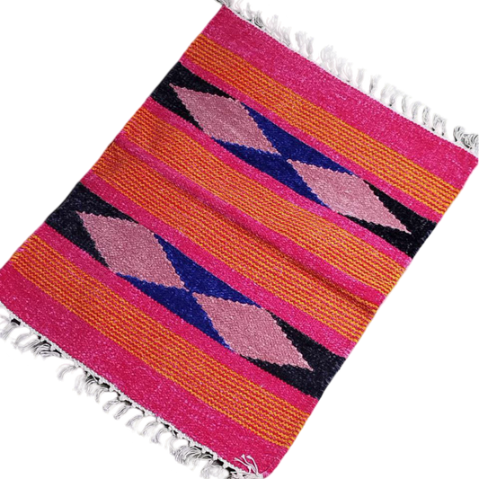 Handloom Multicolor Shataranji Door Mat