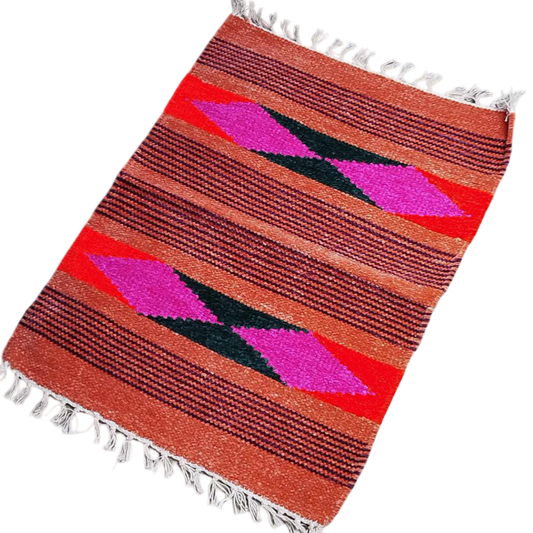 Handloom Multicolor Shataranji Door Mat