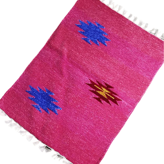 Handloom Multicolor Shataranji Door Mat