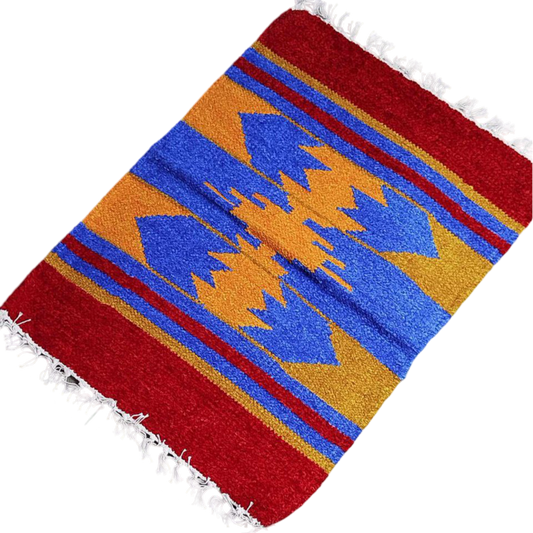 Handloom Multicolor Shataranji Door Mat