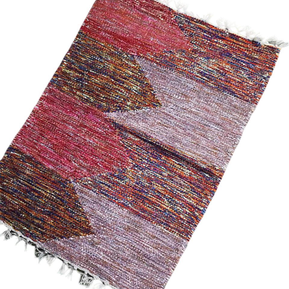 Handloom Multicolor Shataranji Door Mat