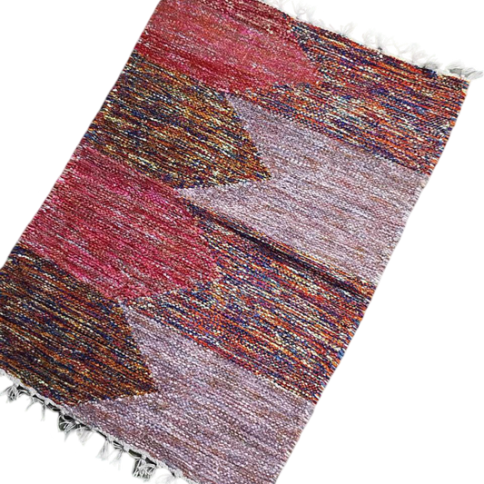 Handloom Multicolor Shataranji Door Mat