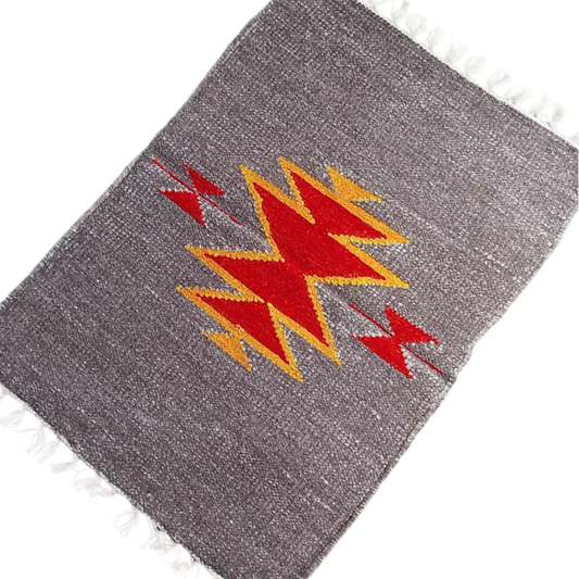 Handloom Multicolor Shataranji Door Mat